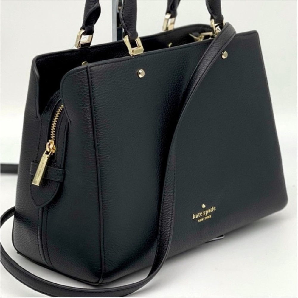 Kate Spade Leila Medium Satchel & Crossbody Black Bag